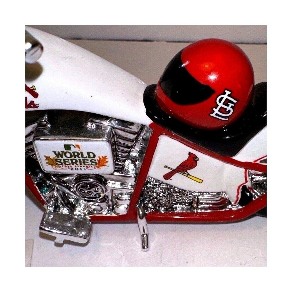 2012 St. Louis Cardinals World Series Motorcycle Figurine MLB Baseball